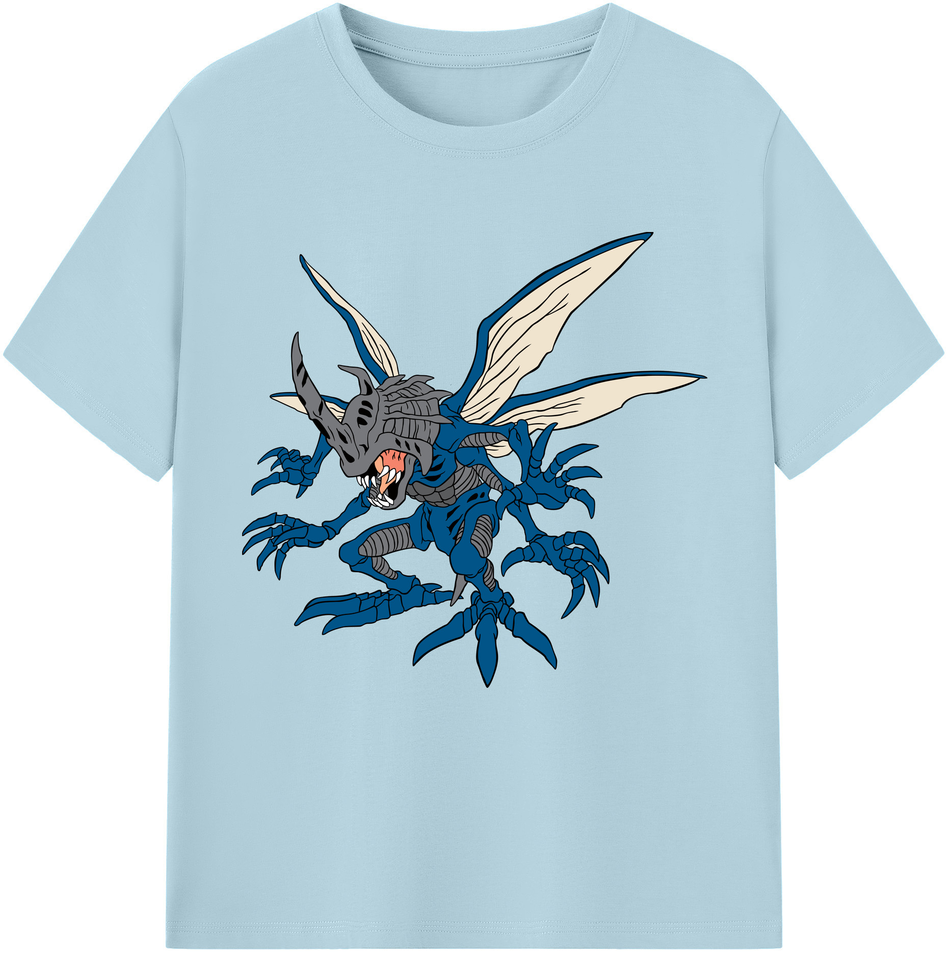 （画像用） Digimon デジタルモンスター/デジモン 綿100％半袖Tシャツ（フロントプリント）